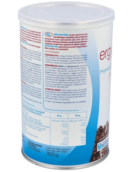 Ergynutril (Proteinas) Cafe Polvo 300Gr. de Nutergia
