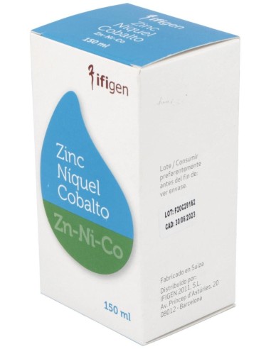 Zinc-Niquel-Cobalto (Zn-Ni-Co) Oligoelemento 150Ml de Ifigen