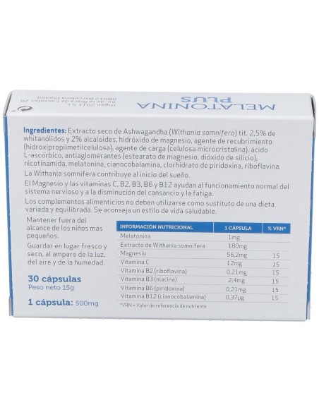 Melatonina Plus 30Cap. de Ifigen