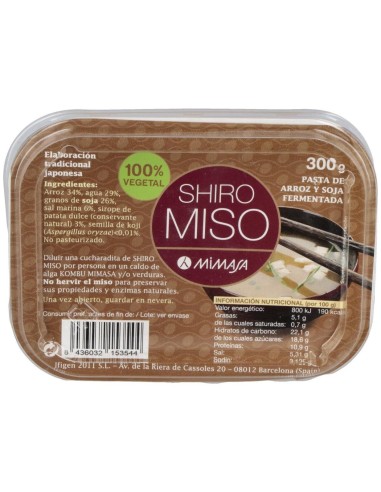 Shiro Miso 300Gr. de Mimasa