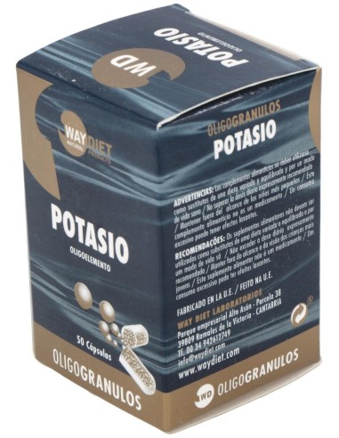 Potasio Oligogranulos 50Caps. de Waydiet Natural Products