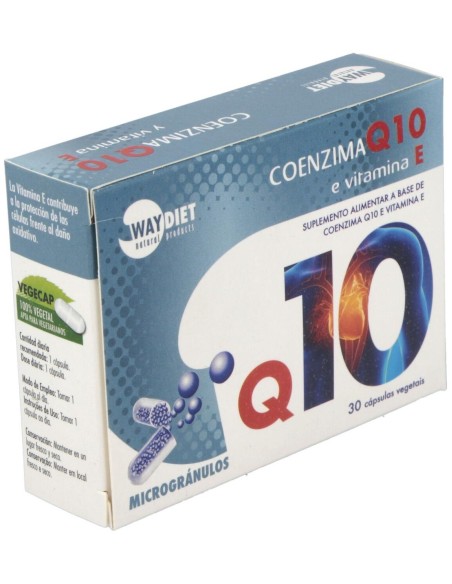 Q10 + Vit E 30Caps. de Waydiet Natural Products