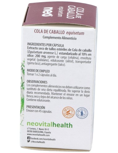 Cola De Caballo Microgranulos Neo 45Cap. de Neo