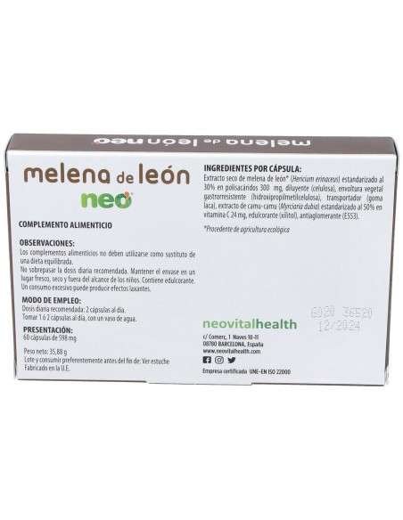 Melena De Leon Neo 60Cap. de Neo