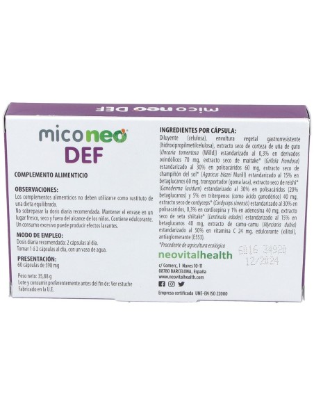 Mico Neo Def 60Cap. de Neo
