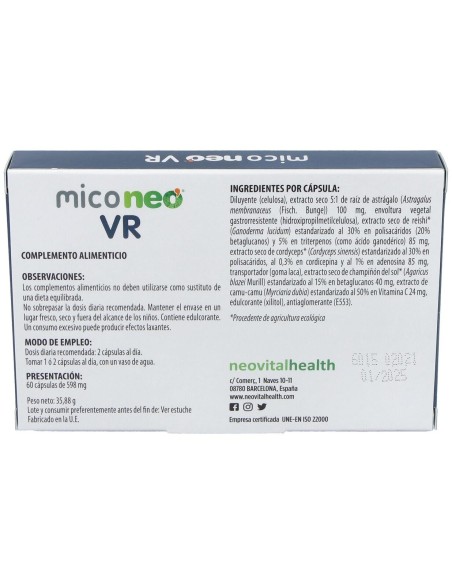 Mico Neo Vr 60Cap. de Neo