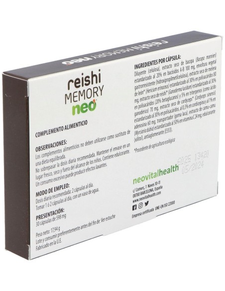 Reishi Memory Neo 30Cap. de Neo