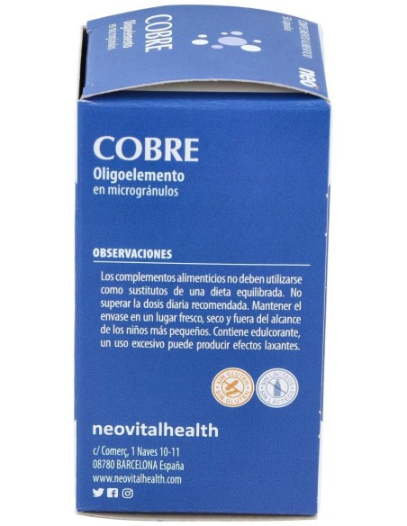 Cobre Microgranulos Neo 50Cap. de Neo