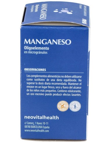 Manganeso Microgranulos Neo 50Cap. de Neo