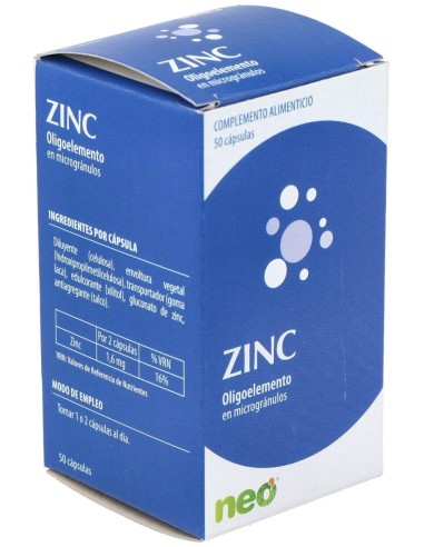 Zinc Microgranulos Neo 50Cap. de Neo