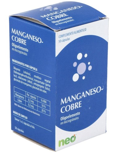 Manganeso-Cobre Microgranulos Neo 50Cap. de Neo