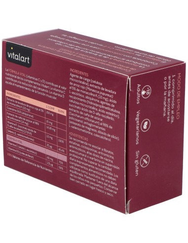 Vitalart Arroz Rojo Coq10 60 Comp de Vitalart