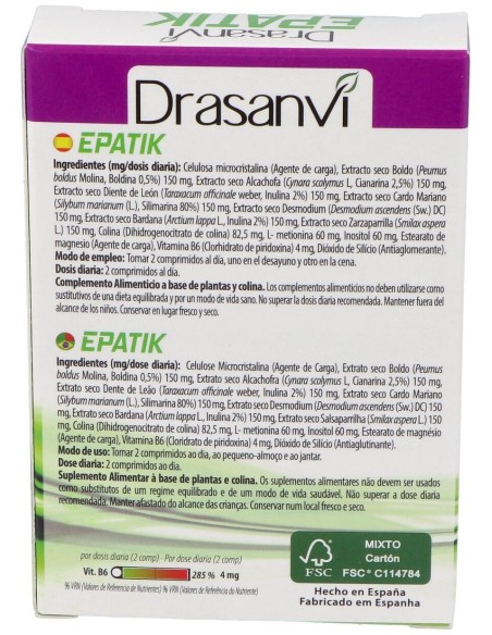 Epatik Detox 30Comp. de Drasanvi
