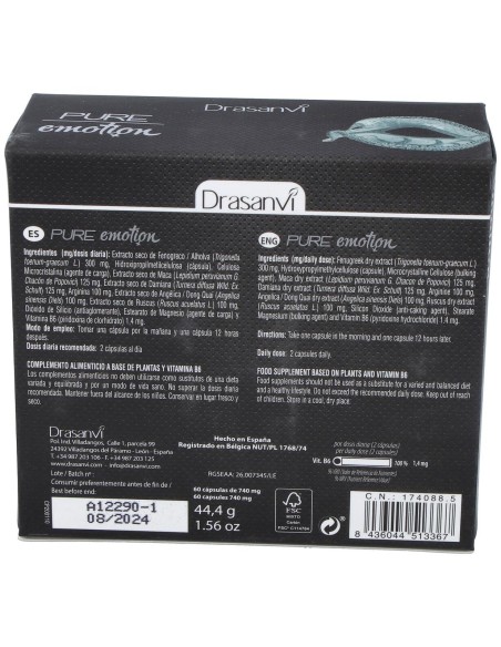Pure Emotion Mujer 60 Capsulas Drasanvi
