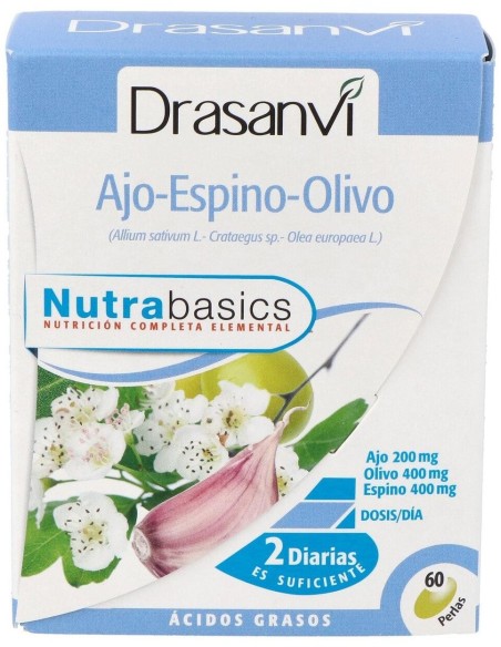 Nutrabasics Ajo-Espino-Olivo 60Perlas de Drasanvi