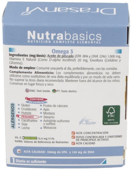 Nutrabasics Omega 3 48Perlas de Drasanvi
