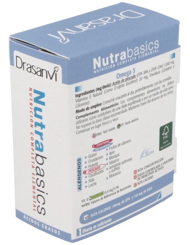 Omega 3 1000Mg 48 Perlas Nutrabasicos Drasanvi