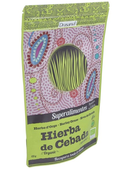 Hierba Cebada Bio 125 Gr Doypack Superalimentos Drasanvi