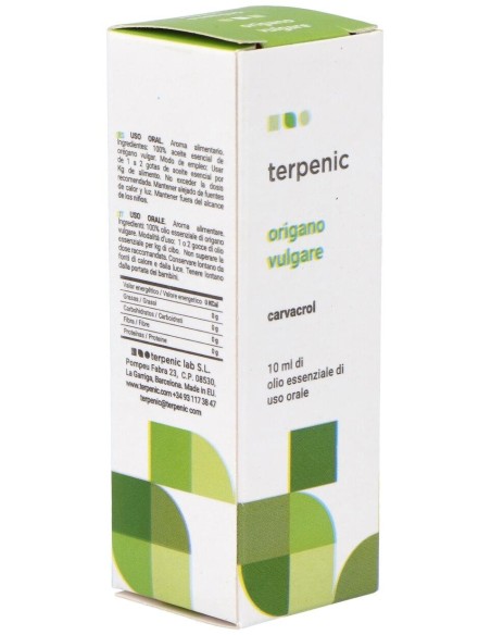 Oregano Vulgar Aceite Esencial Alimentario 10Ml. de Terpenic