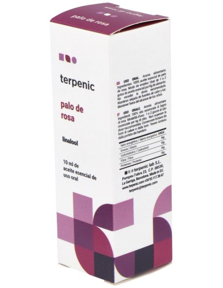 Palo De Rosa Aceite Esencial Alimentario 10Ml. de Terpenic