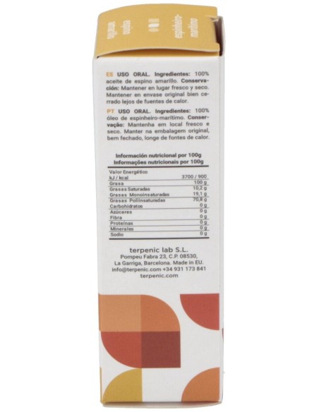 Espino Amarillo Virgen Aceite Vegetal 10Ml. de Terpenic