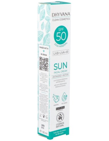 Solar Spf50 Sun Con Acido Hialuronico 50Ml. Eco de Dhyvana