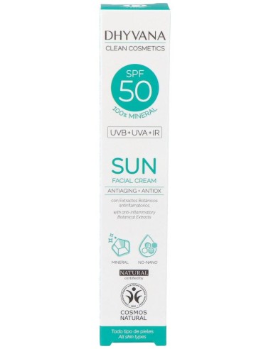 Solar Spf50 Sun Con Acido Hialuronico 50Ml. Eco de Dhyvana