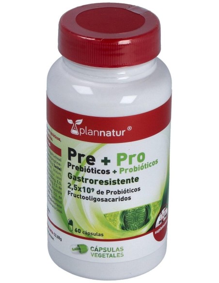 Prebioticos + Probioticos 60Cap. de Plannatur