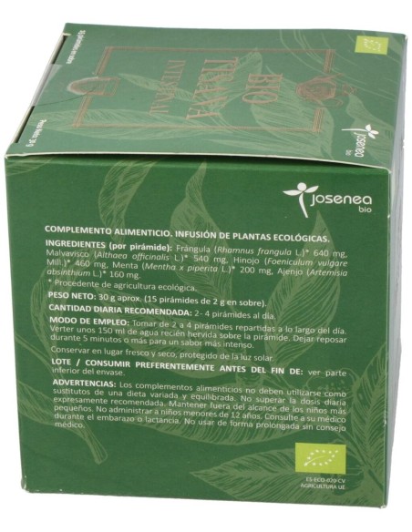 Biotisana Intestinal 15 Piramides Ensobradas de Josenea