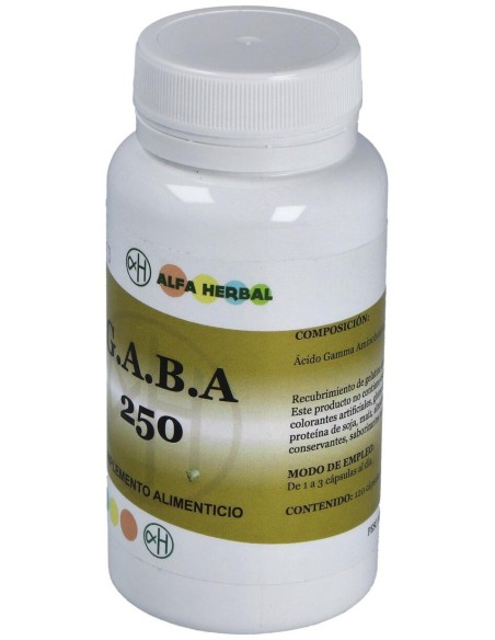 Gaba 250Mg. 120Cap. de Alfa Herbal