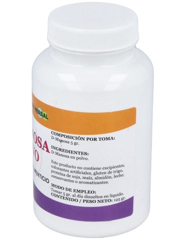 D-Manosa 125Gr. Vegan de Alfa Herbal