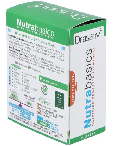Aloe Vera 60 Comprimidos Nutrabasicos Drasanvi