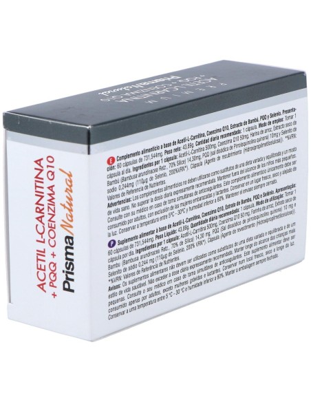 Acetil L-Carnitina+Pqq+Q10 60Cap. de Prisma Natural