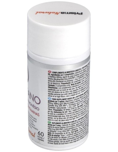 Triptofano+Mg+Melatonina+Vitaminas 60 Comprimidos de Prisma