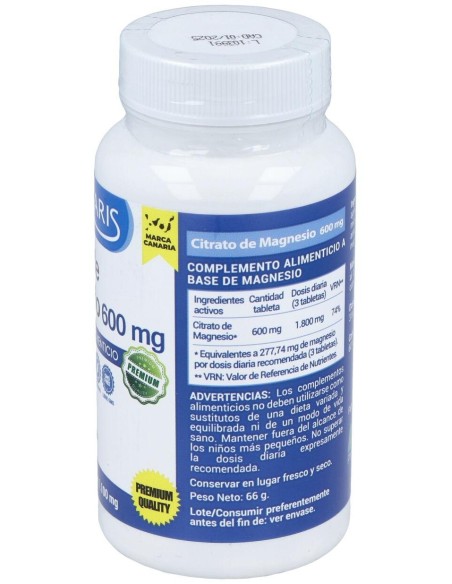 Magnesio Citrato 600Mg. 60Comp. de Polaris