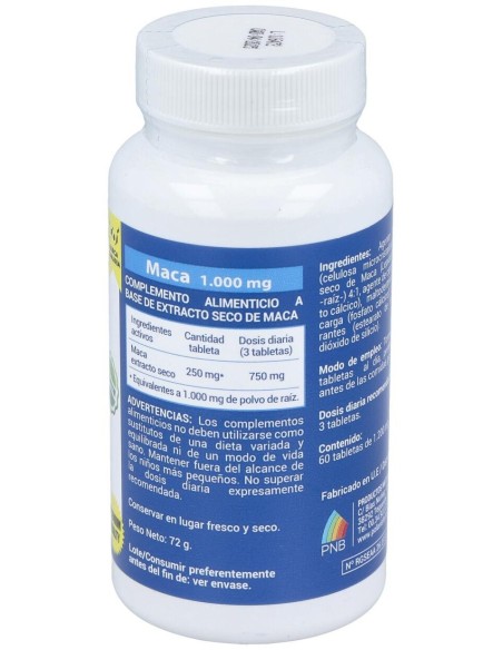 Maca 1000Mg. 60Comp. de Polaris