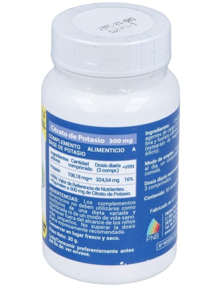 Potasio Citrato 300Mg. 50Comp. de Polaris