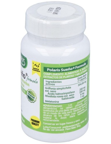 Sueño (Somniplus) 600Mg. 60Cap. de Polaris