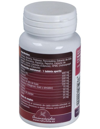 Enzimas Digestivas 60Comp. de Naturbite