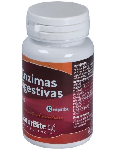 Enzimas Digestivas 60Comp. de Naturbite