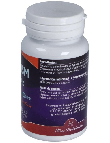 MSM 1000mg, 60 Tabl. de NaturBite