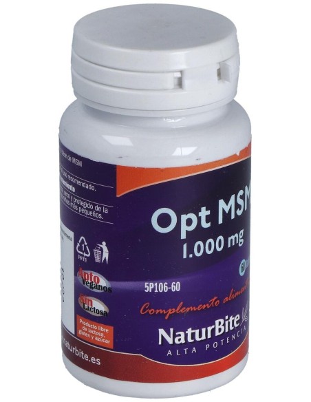 MSM 1000mg, 60 Tabl. de NaturBite