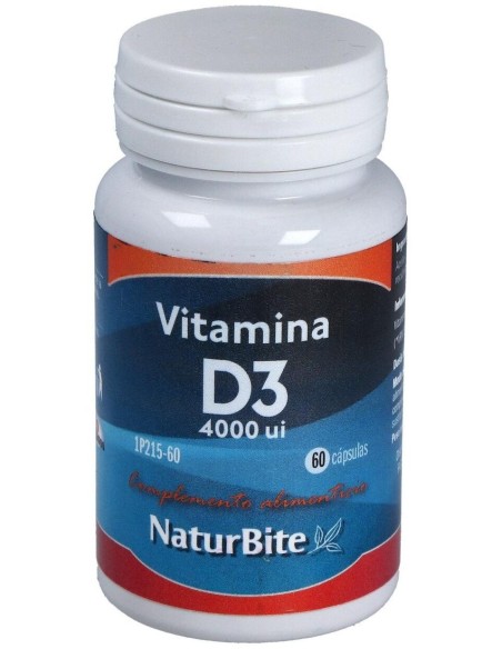Vitamina D3 4.000 u.i. Caps. Gel de NaturBite