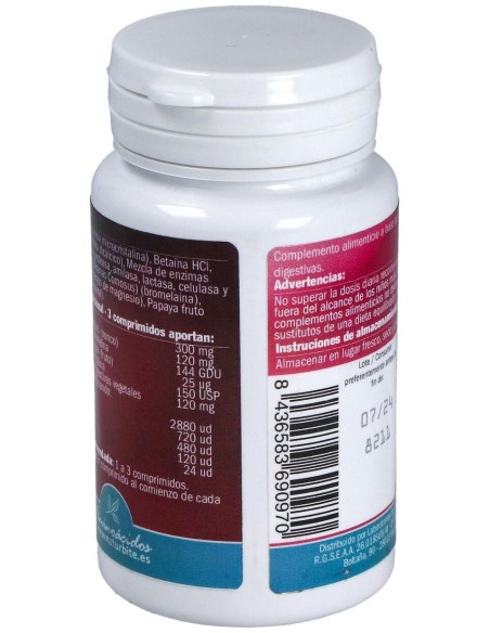 Enzimas Digestivas Veganas, 60 comp.  de NaturBite