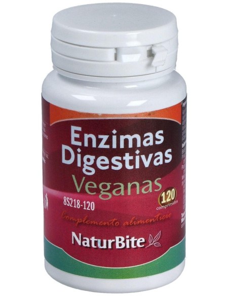 Enzimas Digestivas Veganas 120Comp. de Naturbite