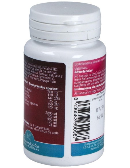 Enzimas Digestivas Veganas 120Comp. de Naturbite