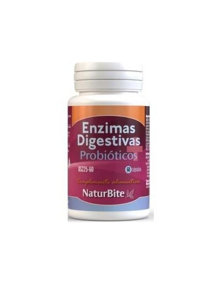 Enzimas Digestivas+Probioticos 60Cap. de Naturbite