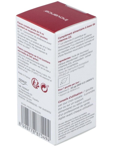 Vita D3+ 15Ml. de Inovance