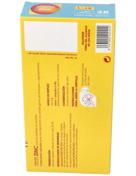 Zinc 18 28X2Ml Ampollas Labcatal
