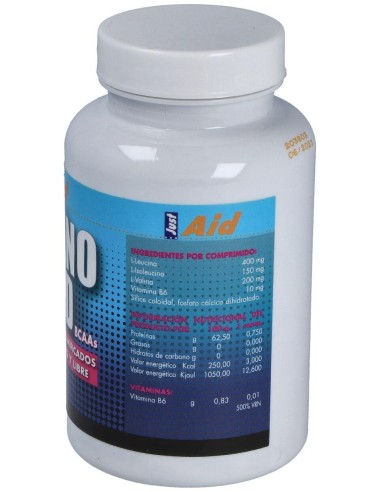 Amino Aid Bcaa (Aminoacidos Ramificados) 100Comp. de Just Aid